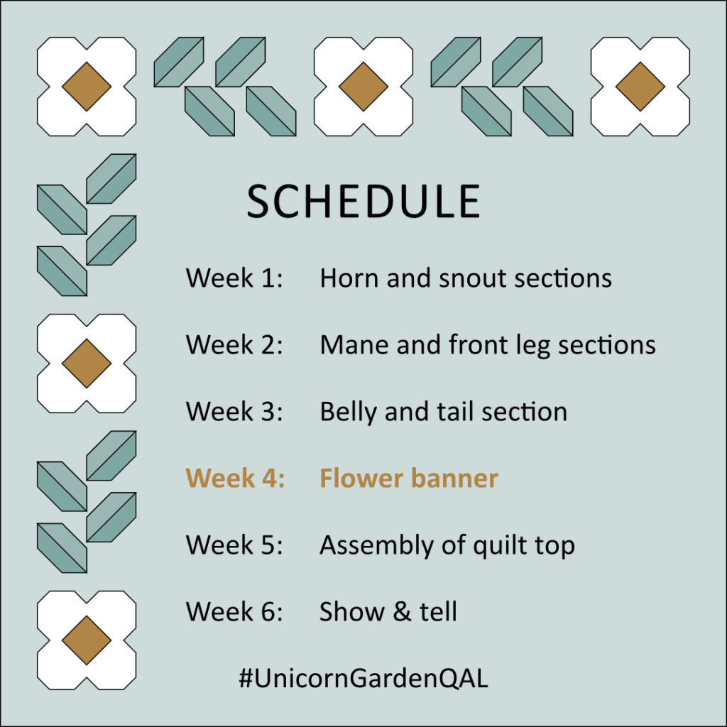 Apples & Beavers, Unicorn Garden QAL - Schedule WEEK 4