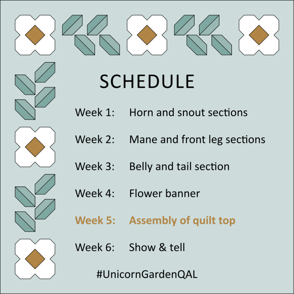 Apples & Beavers, Unicorn Garden QAL - Schedule WEEK 5
