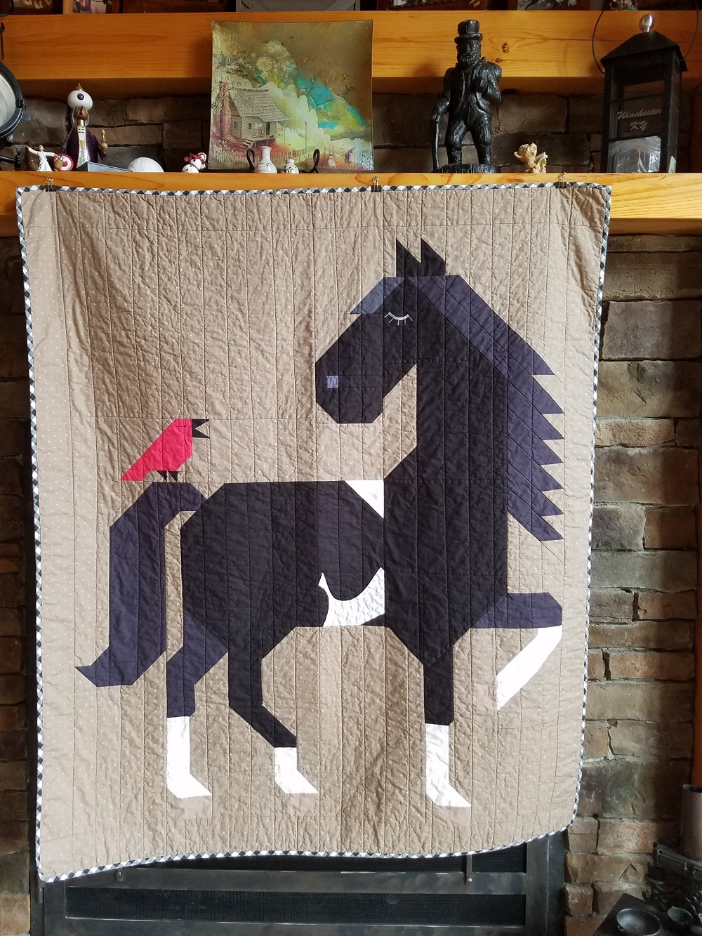 Unicorn Garden quilt top by Lisa F. (1)