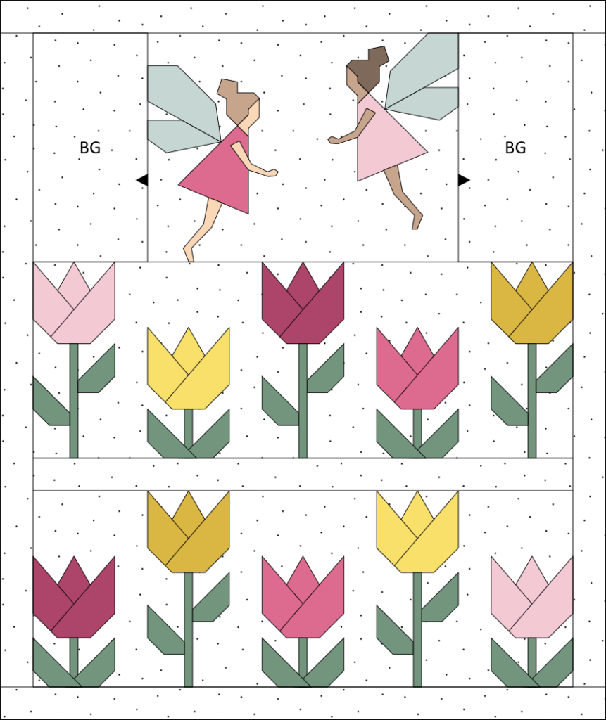 Apples & Beavers - Tulips and Fairies quilt tutorial: Assembly of your quilt top