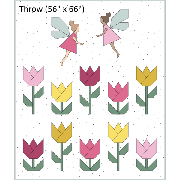 Garden Fairies Quilt Kit - THROW