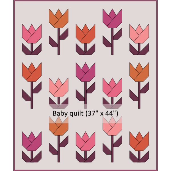 Paper Tulips Quilt Kit - BABY (Cover)