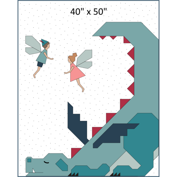 Dragon + Fairies Quilt Kit
