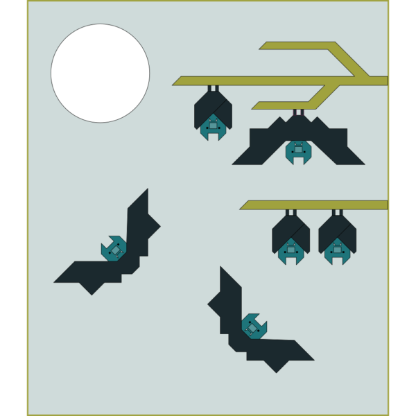 Mini Bat Buddies Quilt Kit (Cover)