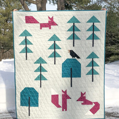 How to add a little bird to your fox quilt